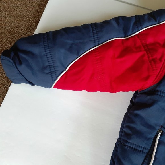 Protection System Boys Jacket Winter Hood Red Blue 24 Months Polyester - Picture 5 of 14